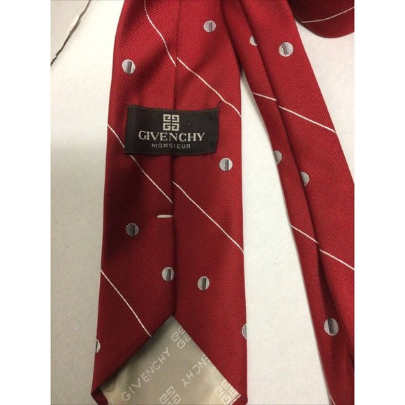 GIVENCHY MONSIEUR VTG Tie Made in USA Silk Blend - Picture 2 of 4